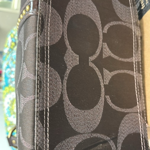 Coach Brown Signature Tote 2 for 1 price
